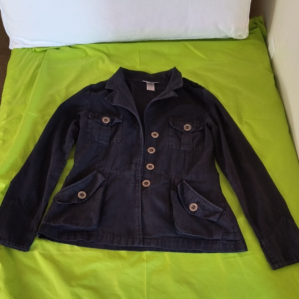 Hard Tail Women's Black Jacket 100% Cotton M